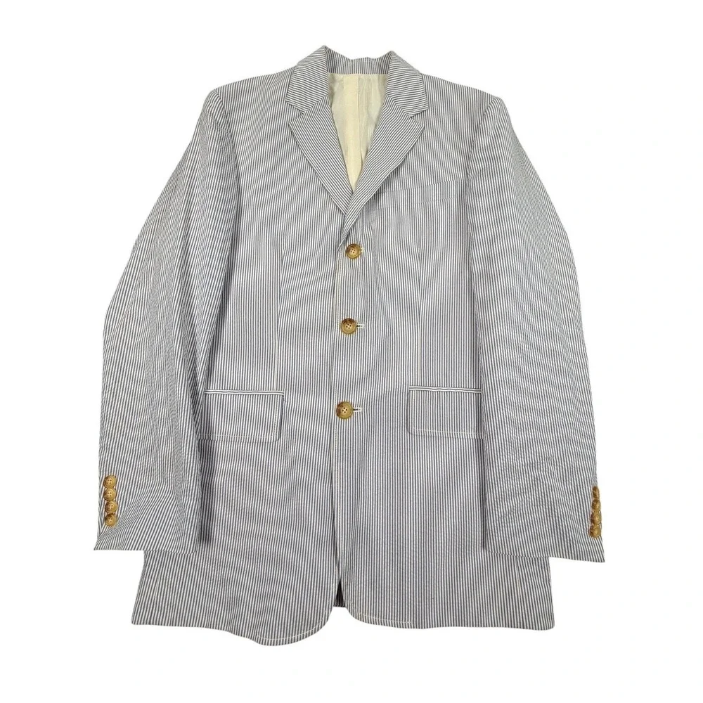 J Crew Blazer Men's Lot Size S 38R Patchwork, Seersucker,Windowpanes Wool/Cotton